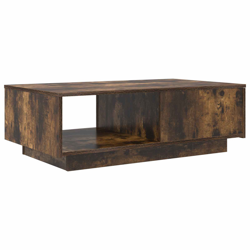 Coffee Table with Storage, Smoked Oak
