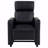 Black Upholstered Push-Back With Recliner Function