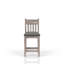 Ensemble de 2 tabourets de comptoir gris rustique