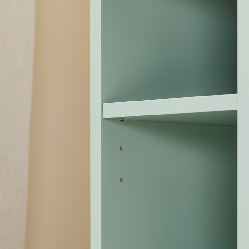 Jayshaun 20cm 1 Drawer Bedside Table, Green/Natural
