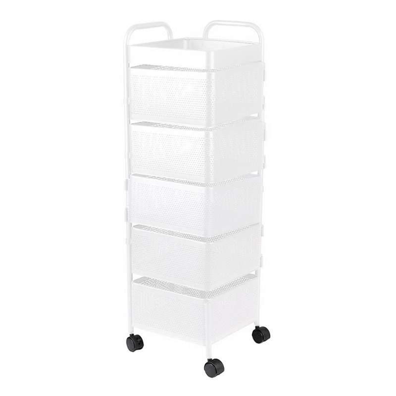 85cm H x 26cm W 5 - Cabinet Utility Cart with Wheels