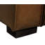 Chaise longue inclinable avec pieds noirs et cuir brun clair Riseholme