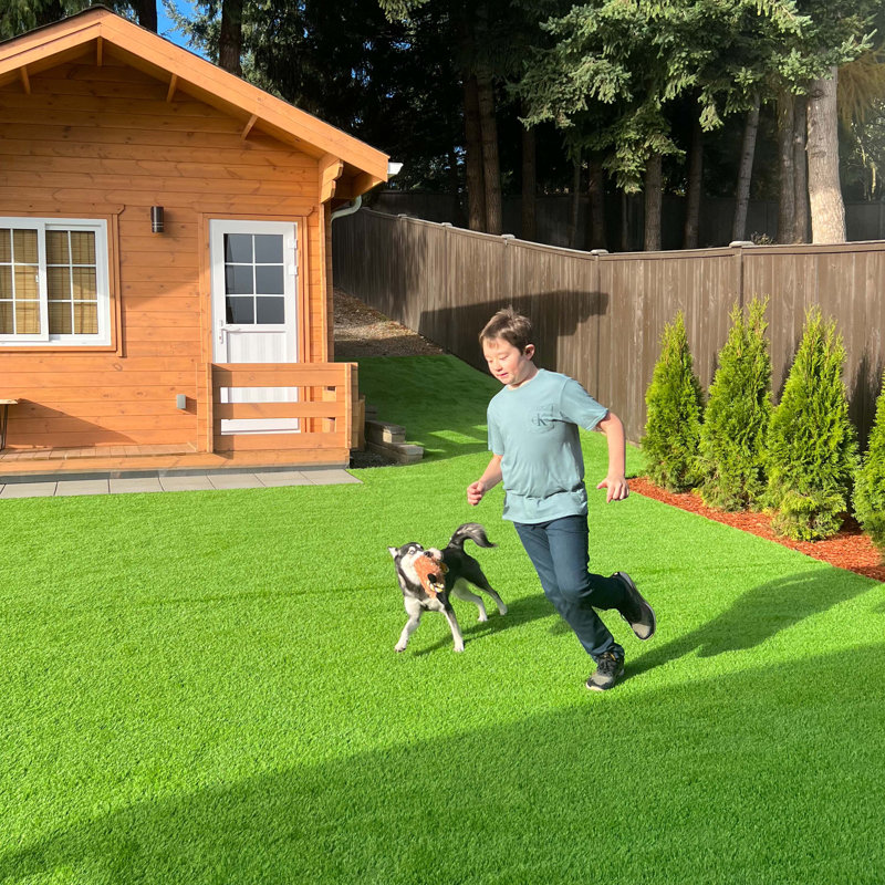 ALEKO 4 x 6 ft Green Synthetic Grass Lawn Carpet