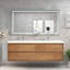 Ensemble de meuble-lavabo double mural 70,6 po Azden-1136723295