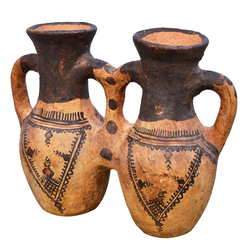 Moroccan Water Vessel W/ Berber Tattoos