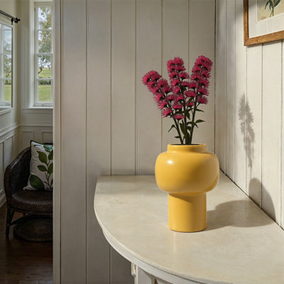 Vase en métal émaillé