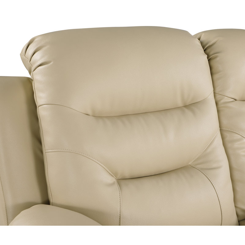 Fauteuil inclinable manuel standard en cuir Trower, Similicuir beige