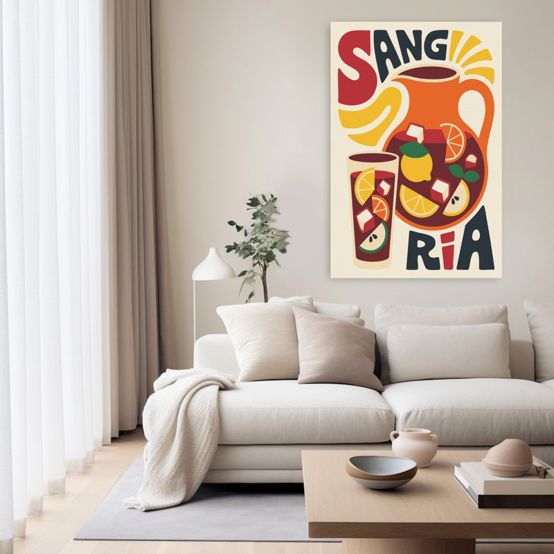 Art mural rétro rafraîchissant, rétro et vibrant, 60" H x 40" W