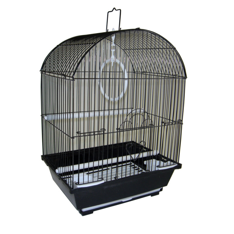 Cage supérieure avec porte d’accès pour aliments Jardine, Noir