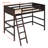 Solid Wood Twin Size Loft Bed with Ladder