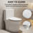 Super Quiet Dual Flush One-Piece Toilet - Elongated Comfort Height 15.55" Floor Mounted Toilet, 1.1/1.6 GPF WaterSense & CUPC Certified, Soft Close Seat, Skirted Design