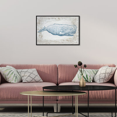 Baleine bleue - impression sur toile tendue