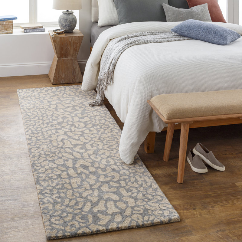 Elsberry Hand Tufted Wool Animal Print Indoor Rug, Runner 3' x 12'
