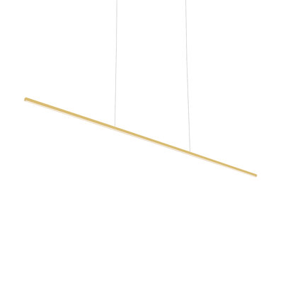 Vega Minor 1 - Light Brushed Gold LED Kitchen Island Pendant