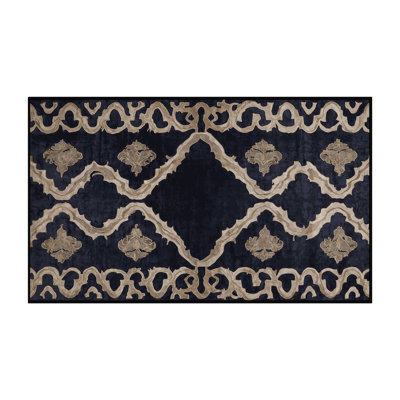 Tapis gris lavable à la machine