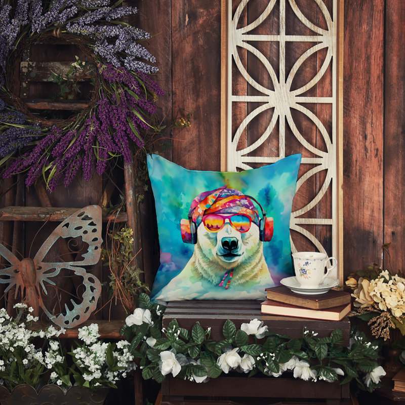 Coussin Hippie, H 14 po x l 14 po