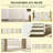 6-Panel Folding Dog,Wooden Pet Gate