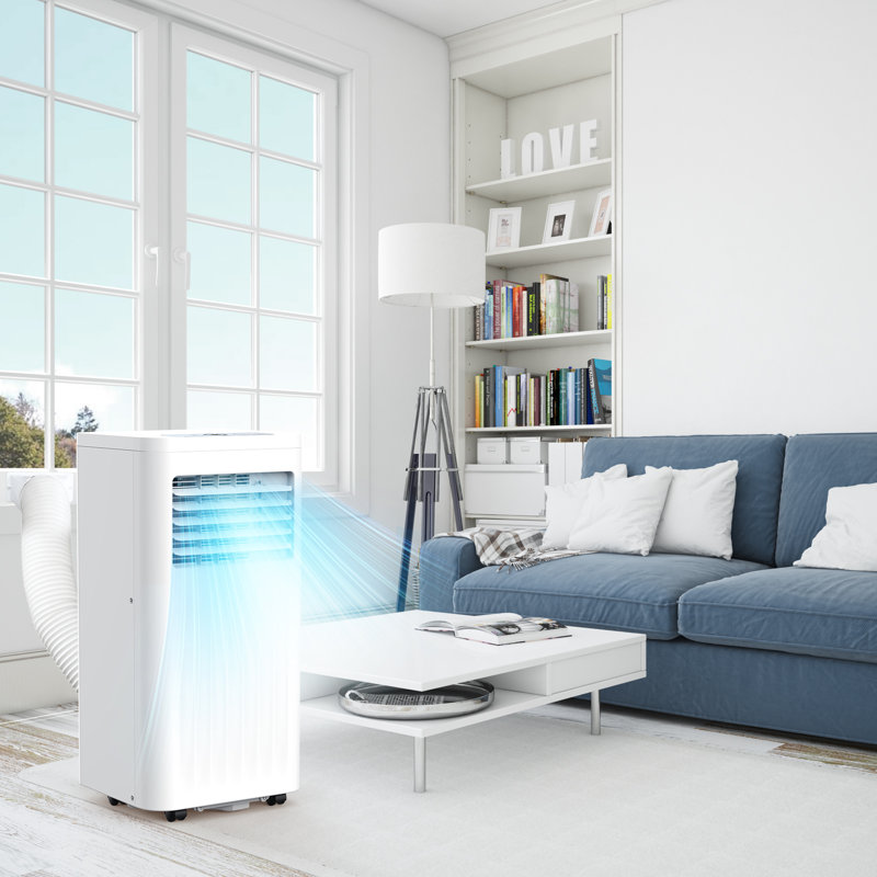 8000 BTUs Portable Air Conditioner - 4 - IN - 1 Cool/Dehumidify/Fan/Sleep Mode, 24H Timer, Remote & Window Kit for Home