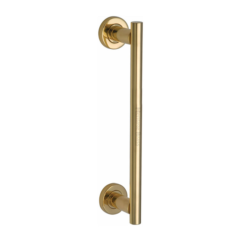 Heritage Brass Classic Door Pull Handle 336mm, Polished Brass