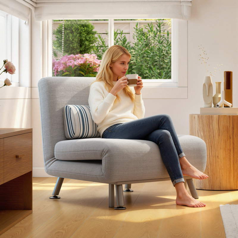 Sierraville 1 Seater Linen Convertible Chair