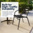 Gearard Square Aluminum Indoor-Outdoor Table Set with 2 Slat Back Chairs-92070851-92070850