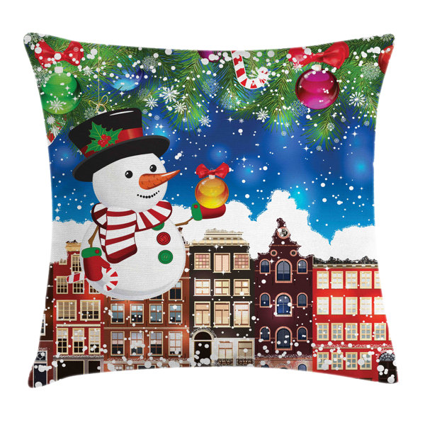 Kissenbezug Mit Airedale Terrier & Schneemann Design – Standardgröße, 76x52cm, Feuchtigkeitstransport
