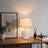 Aalayna 1-Light Ceramic Table Lamp, Modern Ceramic Table Lamp with Fabric Shade for Living Room/ Dedroom/ Workspace