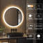 Grand miroir de salle de bain rond moderne à DEL Liese, température de couleur réglable-1581469872