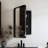 Bathroom Medicine Cabinet With Mirror: 20X30 Inch Recessed Black Metal Frame, Adjustable Shelves - Modern, , , Fog, Corrosion, -Proof Property Framed Mirror &-1347160087-1347160083