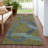 Machine Washable Indoor/Outdoor Chantille ACN2394 Abstract Rug-1123178728