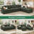 Wynter U-shaped Corduroy Modular Sectional Upholstered Storage Cloud Couch-633040952