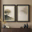 «Minimalist Tree on Hill Tranquil Neutral Landscape Home Decor», ensemble de 2 reproductions d'art encadrées sur papier de qualité supérieure 26 po x 36 po-952775564