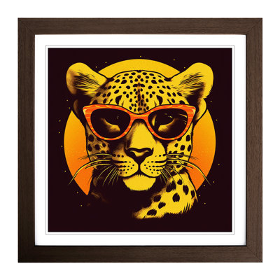 Cheetah Retro No.1 - Framed Print