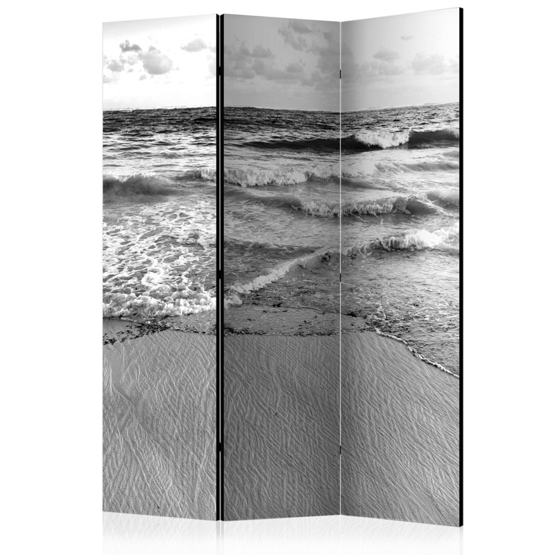 Glyda 135 cm W x 172 cm H 3 - Panel Solid Wood Folding Room Divider