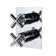 Cigno 15pbp2.x.s Progressive Pressure Balancing Mixer With 2 Way Diverter In Polished Chrome
