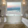 59'' x 29.52'' Freestanding Soaking Acrylic Curved Design Bathtub