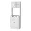 Palmer 2-Door Cabinet Microwave Kitchen Pantry