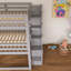 Lit superposé triple à structure en bois avec escalier de rangement-2078954975-2078954945
