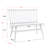 Hadiya 6 Person Solid Wood Breakfast Nook Dining Set-99058015