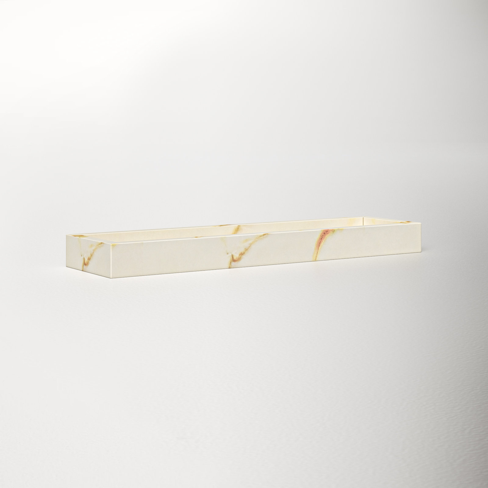 Graciela Marble Bathroom Tray, Onyx Brown