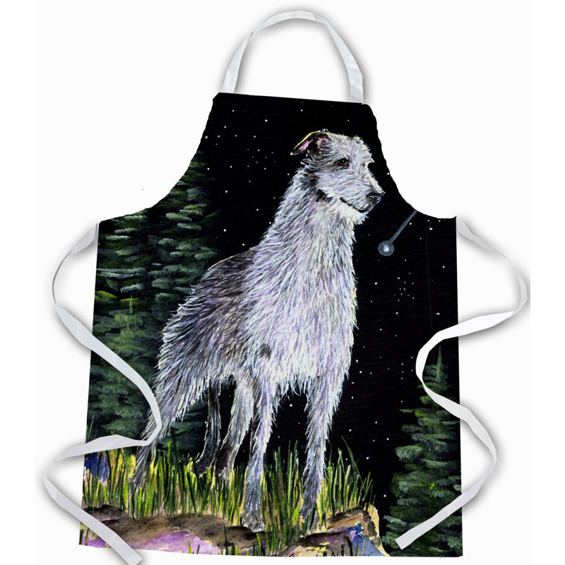 Tablier de deerhound en gaélique starry night