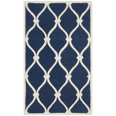 Willington Geometric Wool Hand Woven Area Rug