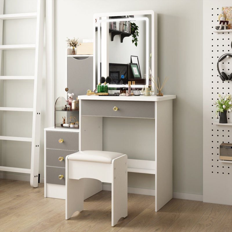Coiffeuse Jauneta, Blanc