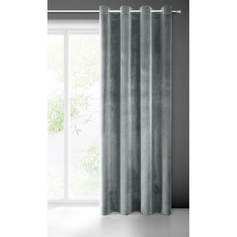 Aadison Blackout Curtains Single Panel, Graphite
