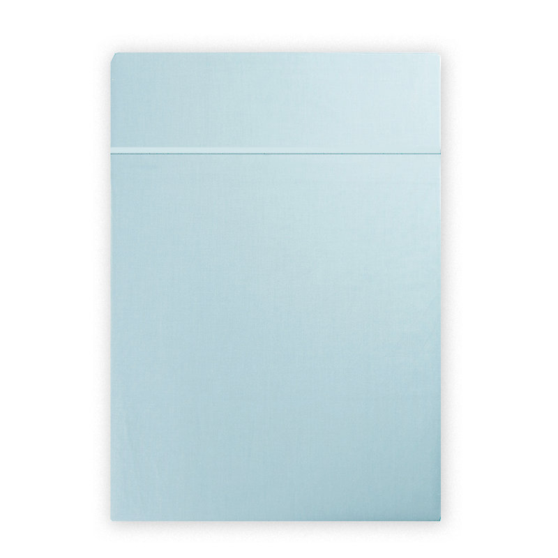Gaynelle Satin Flat Sheet, 240 x 300 cm, Mint Blue