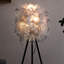 Lampe de table moderne en métal avec abat-jour gris doux