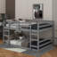 Lit superposé double au dessus d'un lit double Kadejah Kids-228425013