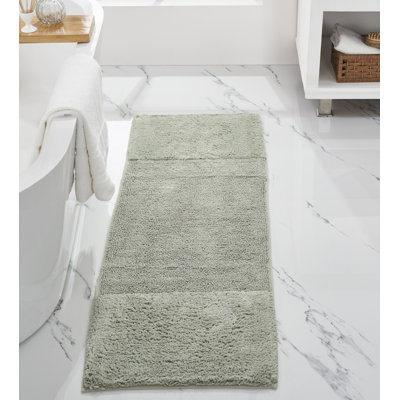 Merkle 100% Cotton Tufted Bath Rug with Non-Slip Backing Machine Washable Luxurious Solid Ultra Soft and Absorbent Bathroom Rug