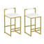 Ensemble de 2 tabourets de bar rembourrés en velours avec tabourets de cuisine modernes-1167490186-1167490181