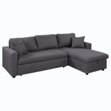 Modern Sleeper Sectional Sofa with Storage Space